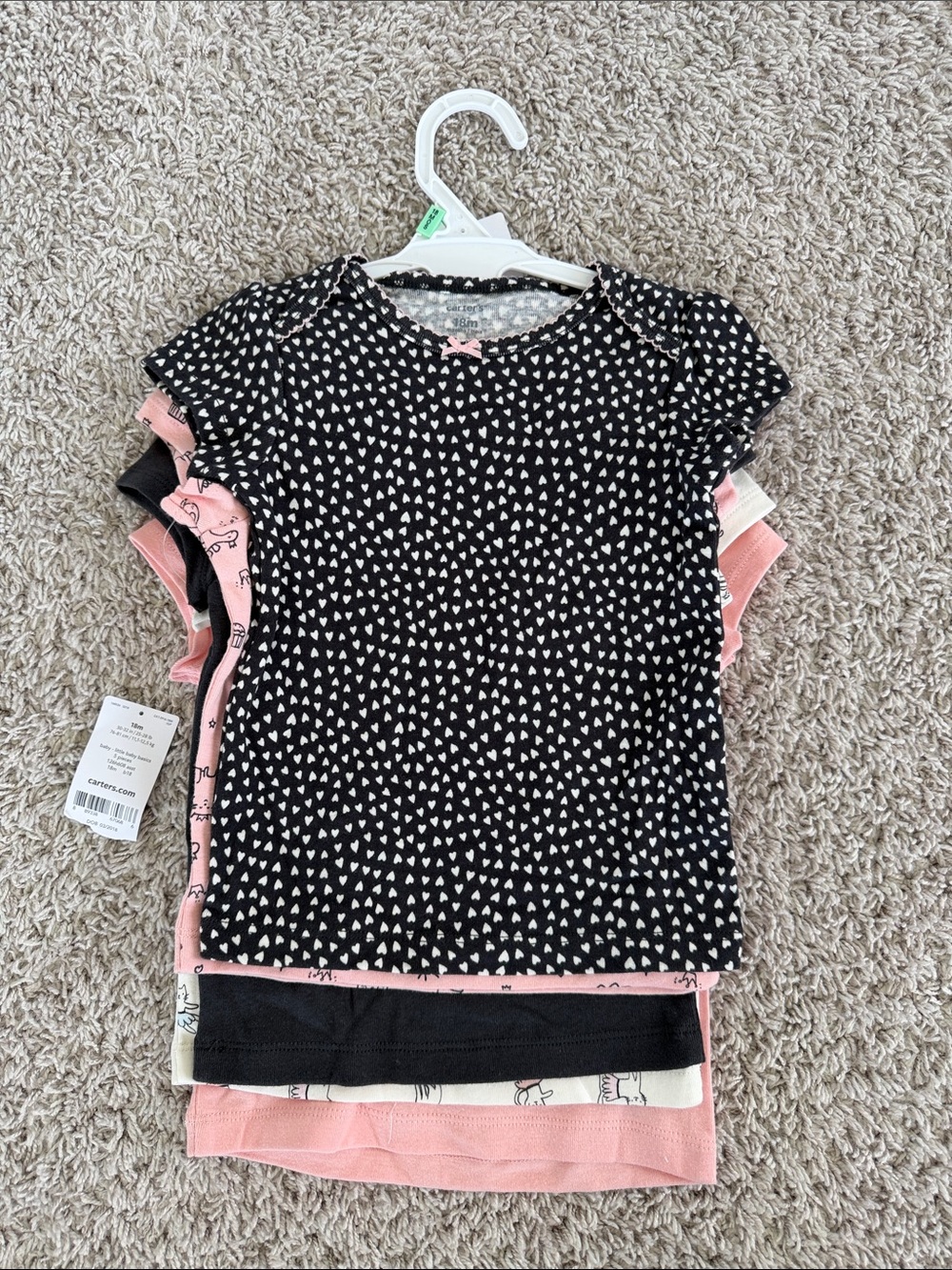 NWT: Carter's Baby Tees (5 pack)